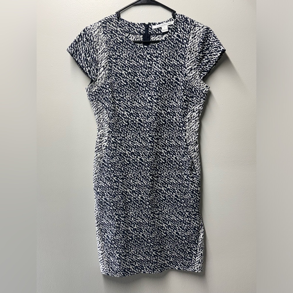 Diane Von Furstenburg Zebra Pattern Dress (Like New)